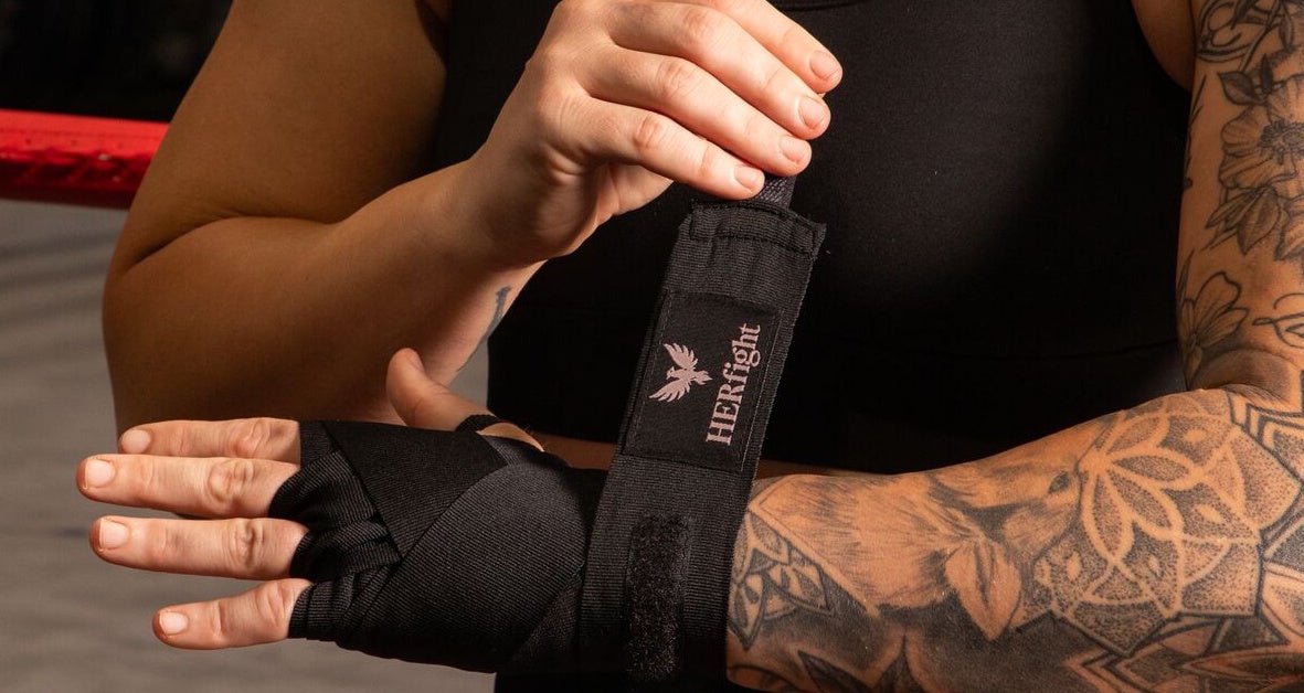 Women’s boxing hand wraps, HERsupport wraps for wrist support