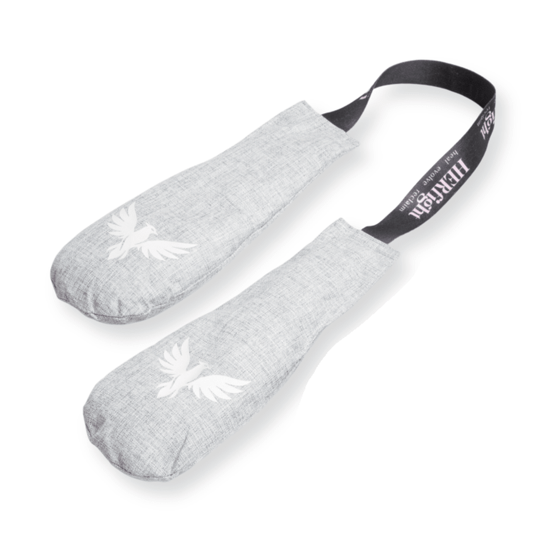 HERfresh boxing glove deodoriser in Steel Blush Sandalwood (grey)
