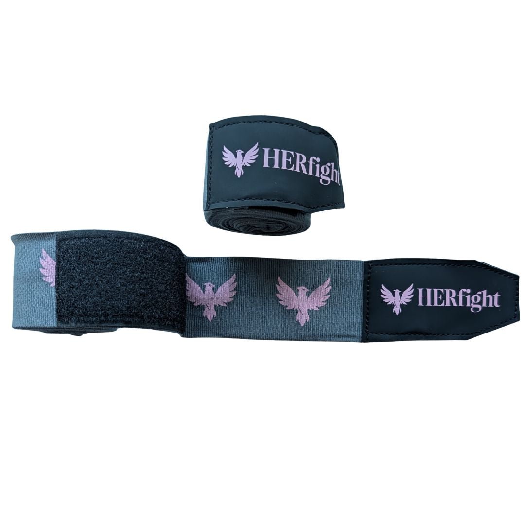 HERsupport hand wraps — wrist and knuckle protection for women's boxing